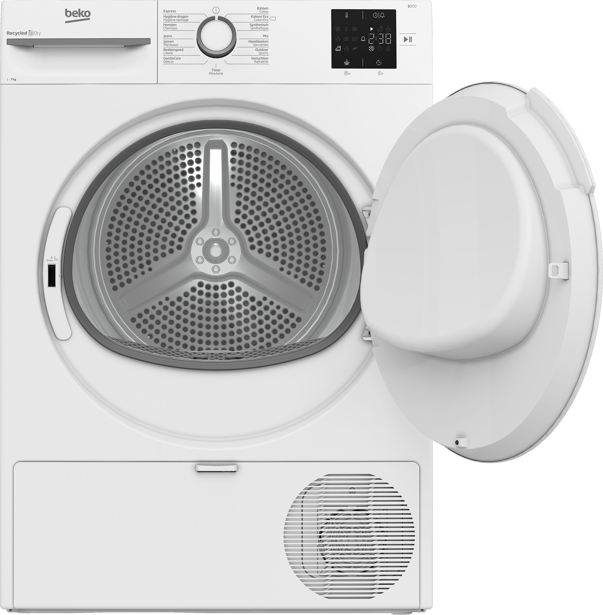 Beko BM3T3722W Warmtepompdroger - 7 kg - A+ - Wit