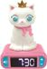 LEXIBOOK Réveil numérique veilleuse Chat, effets lumineux 3D et son, blanc et rose, écran LCD, motifs de chat, fonction snooze