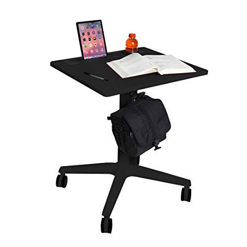 Seville Classics Airlift XL - Mobiele Tafel - In Hoogte Verstelbaar - Aluminium - 71 x 50 cm