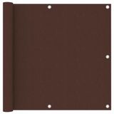 VidaXL Balkonscherm 90x600 cm Oxford stof bruin