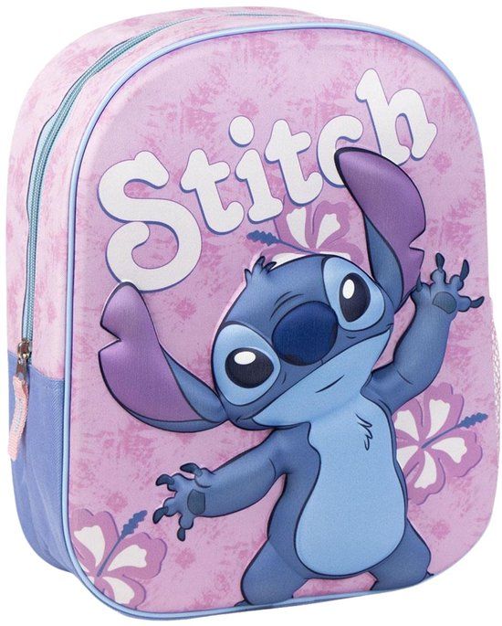 Lilo en Stitch Disney Stitch Rugzak Meisjes Roze - Hoogte 31cm