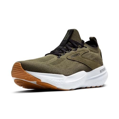 Brooks Glycerine StealthFit 21 Heren Sneakers - Groen Zwart Wit - Maat 45.5 EU