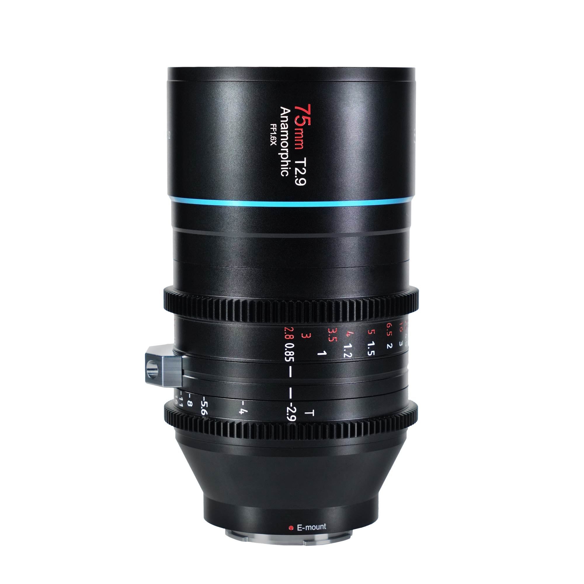Sirui 75mm T2.9 1.6x Full-Frame Anamorphic Lens - Nikon Z Mount - Black