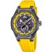 Lotus 18946/1 Heren Polshorloge - Geel - Zwart - Siliconen Band - 46 mm - 10 ATM