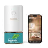 SenseFlow Smart Wi-Fi SF101S Pro aromadiffuser voor etherische oliën, watervrij, ultrasoon, 100% plantaardig, 120 dagen aroma voor thuis tot 100 m², pepermunt