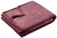 Stof Textiles Plaid/bankdeken Maribelle - aubergine - 130 x 160 cm - polyester fleece