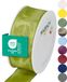 Halbach Seidenbänder Premium cadeaulint met draadrand, breedte 40 mm, lengte 25 m, Öko-Tex 100 gecertificeerd lint, taftlint Made in Germany, kleur: groen