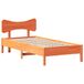 Massief grenenhout bedframe wasbruin 90x190 cm