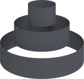 vidaXL Plantenbak voor de tuin, antraciet, 90 x 90 x 20 cm