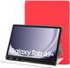 Selected by GSMpunt.nl Samsung Tablet Hoes Geschikt voor Samsung Galaxy Tab A9 Plus | Luxe Tri-Fold Book Case | Kunst Leren Bescherm Hoes | Standaard Functie | Rood