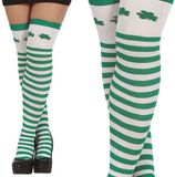 Saint St.Patrick Kousen Groen/wit Unisex Polyester Kniekousen