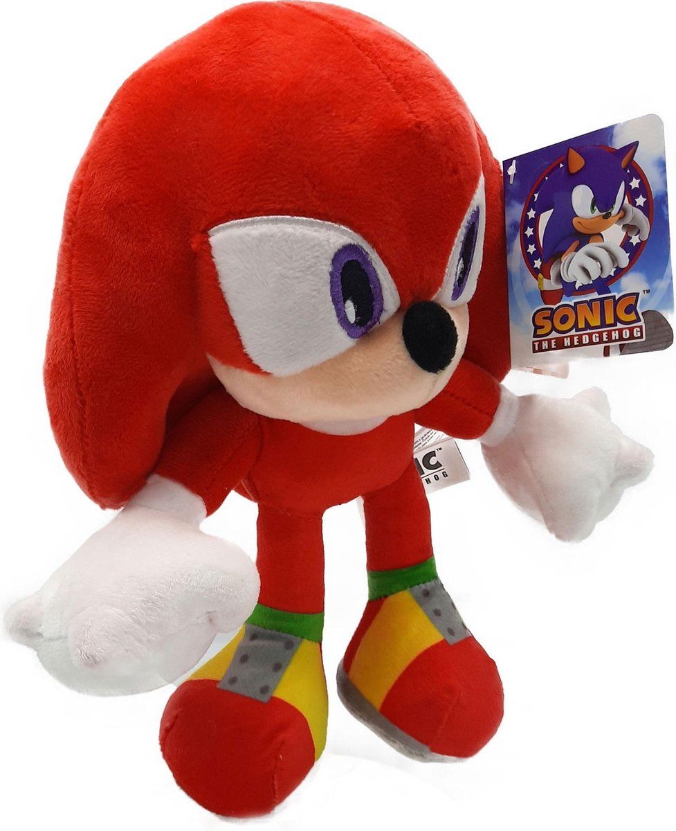 Sega Sonic the Hedgehog - Knuckles (The Echidna) - Pluche Knuffel - 30 cm - Rood