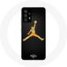 Maniacase Hoesje voor Samsung Galaxy A13 5G Air michael jordan logo geel