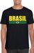 Bellatio Decorations Shoppartners Bv Zwart / geel Brazilie supporter t-shirt voor heren - Braziliaanse vlag shirts XXL