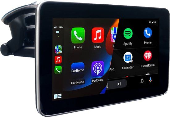 AutoSky 7" Wireless CarPlay & Android Auto Screen with Backup Camera