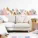 Ambiance Sticker Muurstickers - Decoratie voor slaapkamer/woonkamer - Gigantische muursticker van het Oeralgebergte - 50x75cm