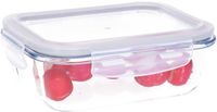 B-home Vershoudbakje/lunchbox - luchtdicht - met clips - glas - 17 x 13 cm - 630 ml