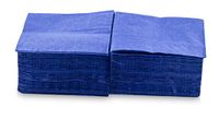 Hanglamp Morigami Coktail, handdoek 20 x 20, 2-laags, 1/4 vouwen, 100 servetten, glad met blauwe rand (SER22204592)