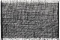 Secret de Gourmet Jute tafel placemat - zwart - 45 x 30 cm