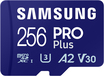 Samsung PRO Plus 256GB MicroSD Card with Adapter - 180MB/s Read Speed