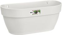 Elho Vibia Campana Wall Basket 35 - Wand Bloempot voor Buiten - 100% Gerecycled Plastic - Ø 35.0 x H 14.8 cm - Zijdewit