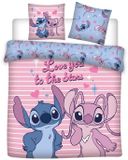 Disney Lilo & Stitch Dekbedovertrek Stars - 240 x 220 + (2) 65 x 65 cm - Polycotton