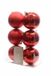 Decoris Kaemingk B.V. Onbreekbare rode kerstballen - 12 stuks - 6 cm diameter