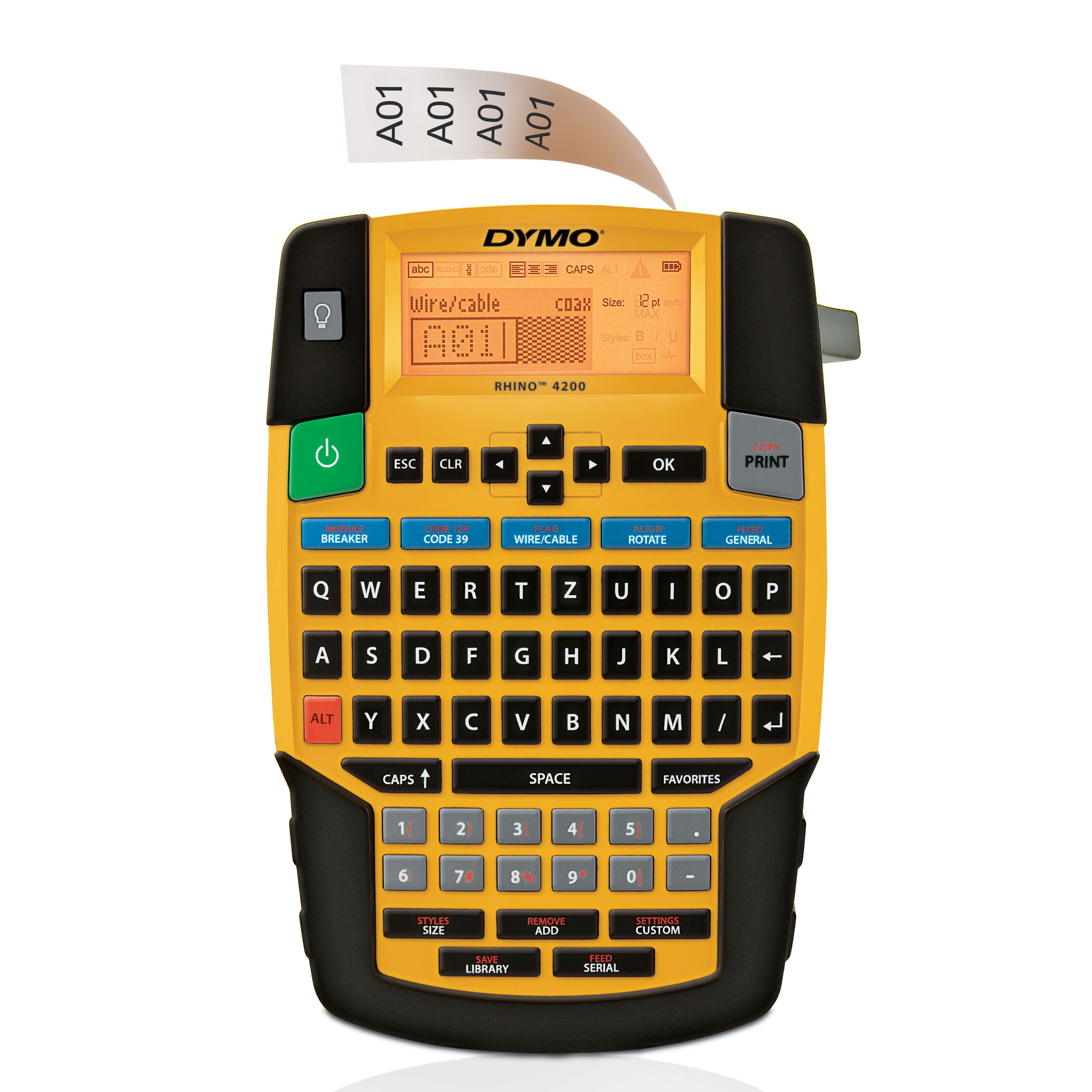 DYMO Rhino 4200 Labelprinter - Zwart/Geel