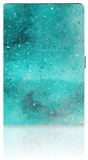 B2Ctelecom Samsung Galaxy Tab S7 FE | S7+ | S8+ Book Case Painting Blue