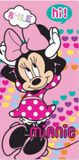 Minnie Mouse Serviette de plage - Serviette de bain - Hearts - Séchage rapide - 70x137 cm - Serviette