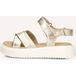 Ton & Ton Meisjes Platte sandalen - Alba - Goud - Leer - Plateauzool - Maat 38