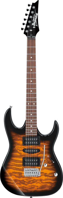 Ibanez GRX70QA GIO Elektrische Gitaar - Transparant Sunburst