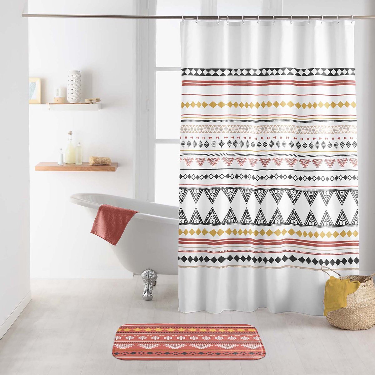 Livettti.NL Livetti | Douchegordijn | Shower Curtain | 180x200 cm | Inclusief Ringen | Esteban