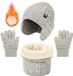 Merkloos 3-in-1 winterset voor Kinder, grijs