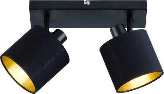 REALITY TOMMY Opbouwspot - Zwart mat - 2x E14 - RL LIVE YOUR LIGHT