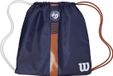 Green Wilson ROLAND GARROS CINCH BAG Navy/clay