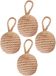 Best for Boots Esschert design deurstopper knoop - 4x - 1.7 kilo - bruin - jute - 14 x 14 cm