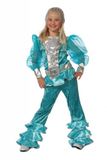 Wilbers Mama Mia kostuum kind blauw - Maat 116