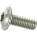 Vis à métaux tête bombée embase collerette Torx T20 M4x30 filetage total Inox A2 - 2000 pièces