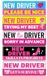 OEM Holland Connections 5 Stuks Nieuwe Bestuurdersmagneet Auto, 28x8,5cm Reflecterende Grappige Magnetische Stickers Studentenchauffeur Waterdichte Verwijderbare Bumper Veiligheidswaarschuwingsbord Beginners (Roze)
