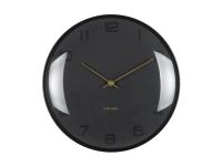 Karlsson Wandklok Fuerte Dome - Zwart - 30.5x30.5x30.5cm - Wandklok Modern