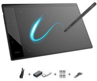 Merkloos Tekentablet Grafische tablet 10 x 6 inch 16384 drukniveaus Pen zonder batterij Tekenen en e-handtekening