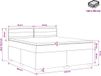 vidaXL Boxspringbed met matras, donkerbruin, 140 x 190 cm, stof