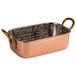 APS Mumbai 40736 mini-serveerpan, roestvrij staal, koperlook, 14,5 x 9,5 x 4,5 cm, 0,45 liter