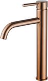 Fortifura Calvi Wastafelkraan - 33.9cm - verhoogd - opbouw - PVD - geborsteld koper