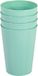 Hega Hogar Onbreekbare drinkglazen - set 4x stuks - kunststof - mintgroen - 300 ml