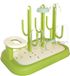 Merkloos Wan GmbH Flessendroogrek - Flessendrogerhouder - Voor het drogen van babyflessen - Wateropvangend ontwerp - 25 x 21 x 25 cm - Groen