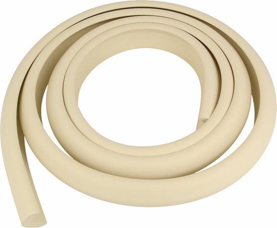 Amig Randbescherming strip - 2 meter - Wit - Rubber