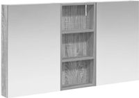 vidaXL Badkamerkastenset 3 st 110 x 10,5 x 60,5 cm Bewerkt hout