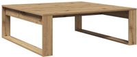 vidaXL Salontafel 100x100x35 cm bewerkt hout artisanaal eikenkleurig
